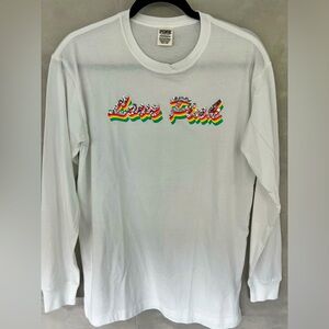 PINK Victorias Secret long sleeve shirt XS campus rainbow sequin college lounge